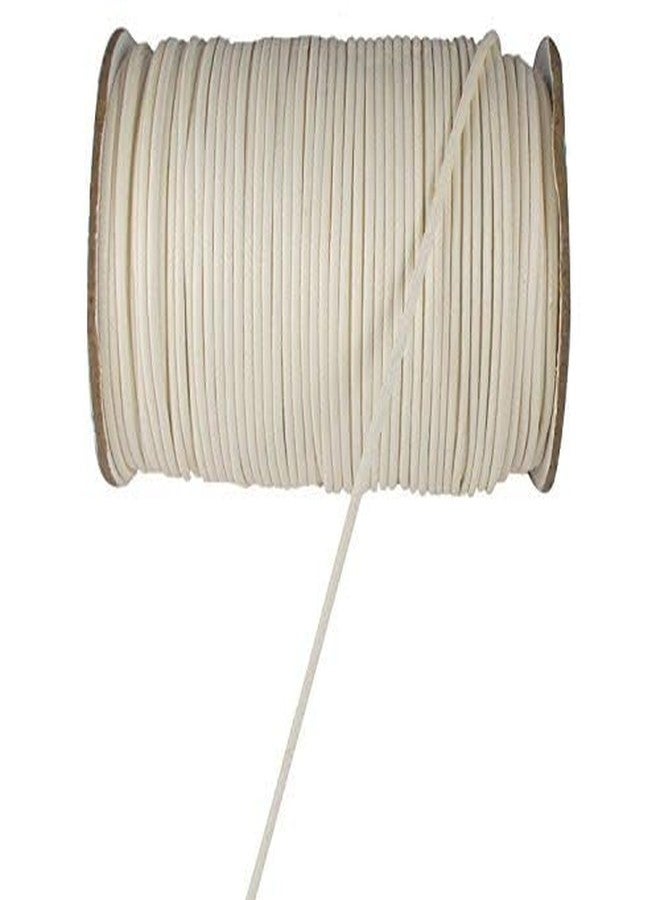 SIJCM 1Mm Thick Cotton Wax Thread Cord for Embroidery, Craft, Bracelet Making Thread, Jewellery Making Thread, Dori/Rope White Color(100 Meter, White), 1 Count - Image 4